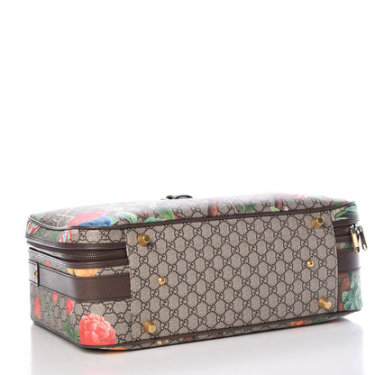Gucci GG Supreme Monogram Tian Web Suitcase Beige Multicolor New Acero 4 of 9