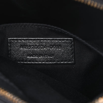 Saint Laurent Calfskin Matelasse Monogram Lou Camera Bag Black 7 of 15