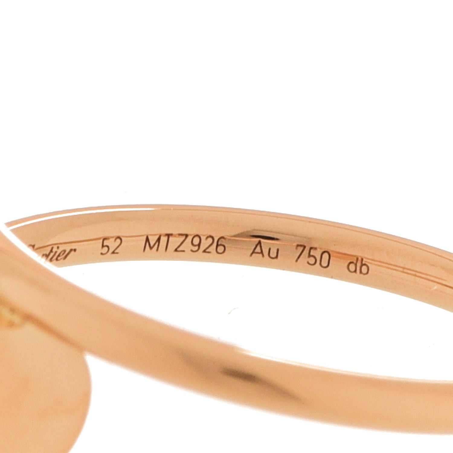 Cartier 18K Yellow Gold Small Juste Un Clou Ring 52 6 5 of 6