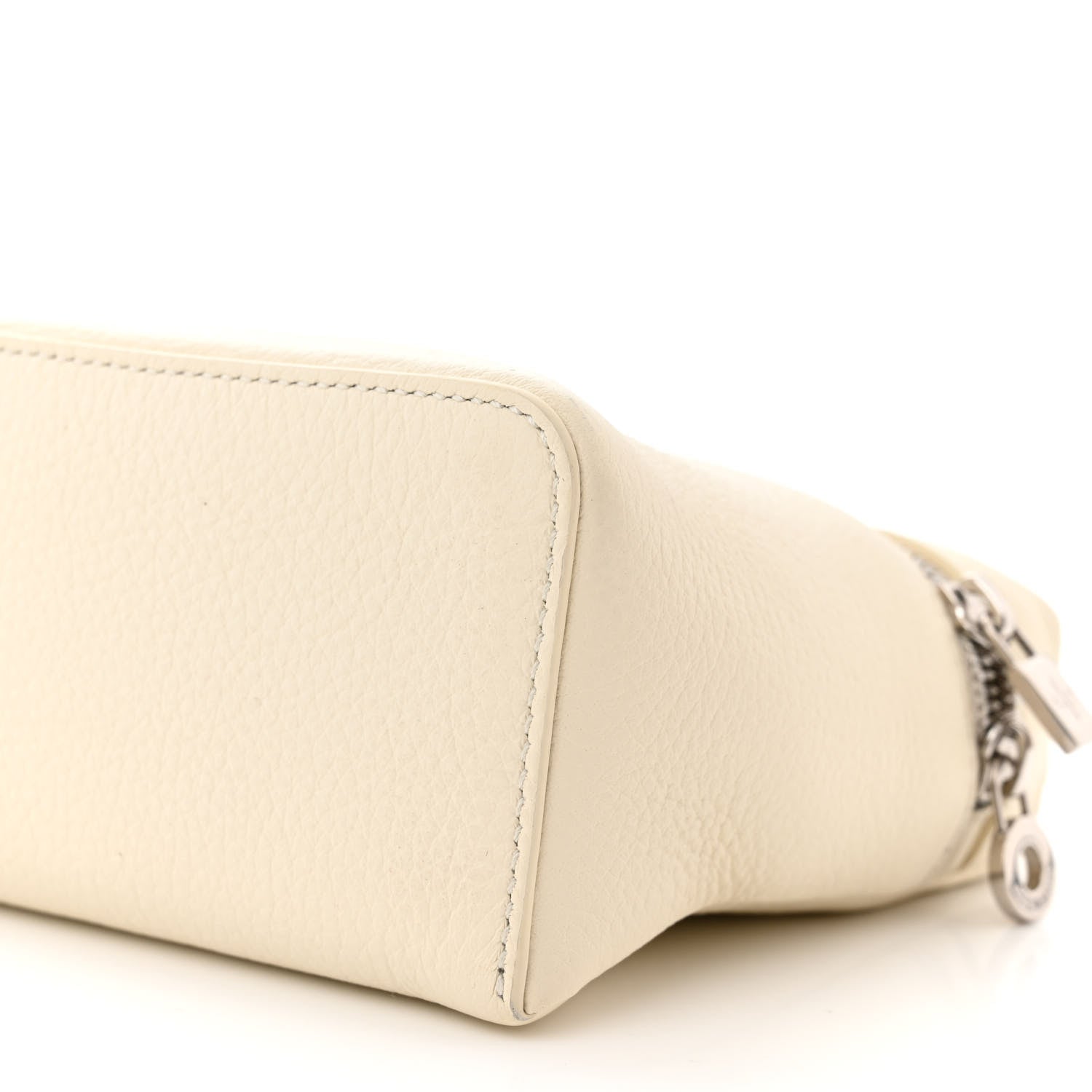 Loro Piana LORO PIANA Grained Calfskin L19 Extra Pocket Pouch Whisper White 9 of 9