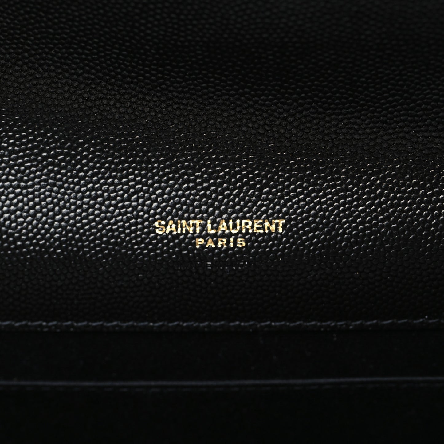 Grain De Poudre Textured Mixed Matelasse Triquilt Monogram Clutch Black