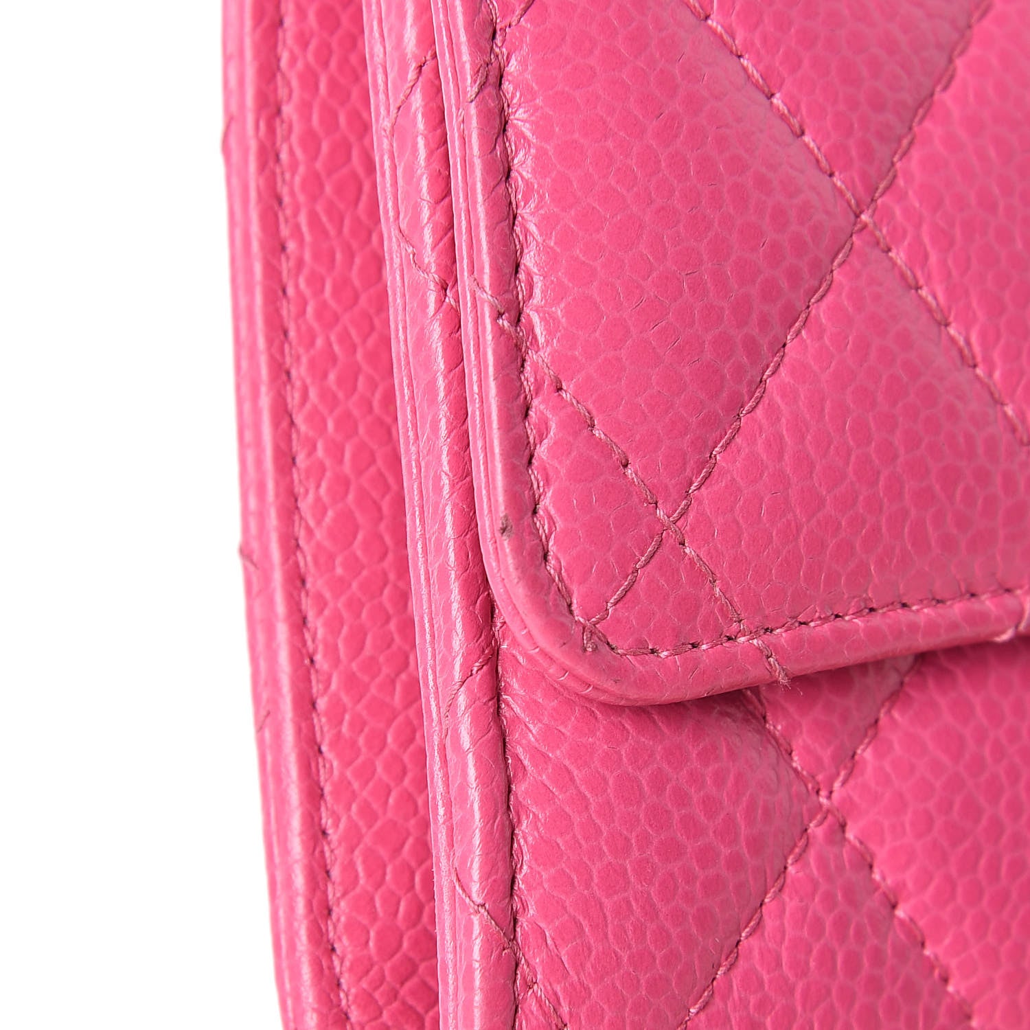 Chanel Caviar Quilted Small Flap Wallet Pink 17 of 22