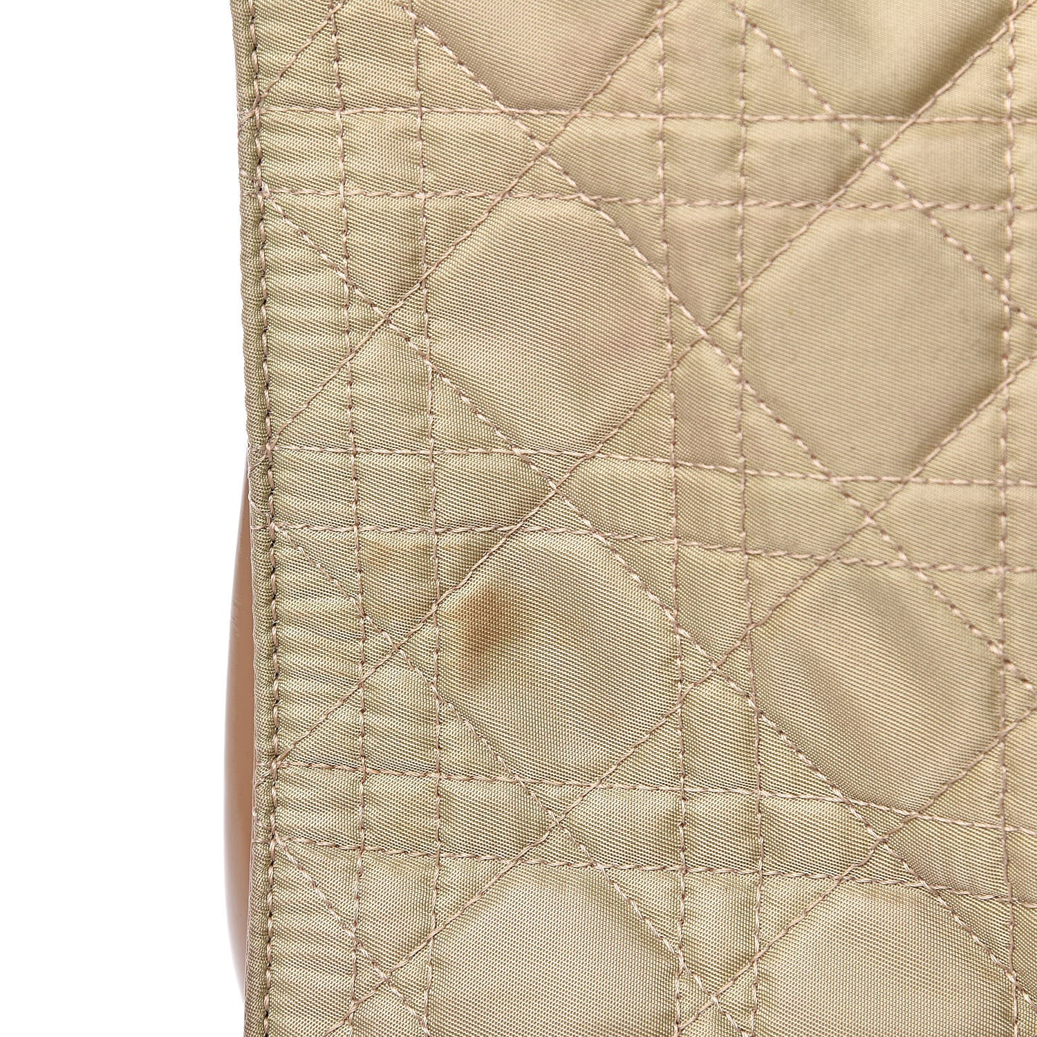 Christian Dior Nylon Cannage Shopper Tote Beige 13 of 13