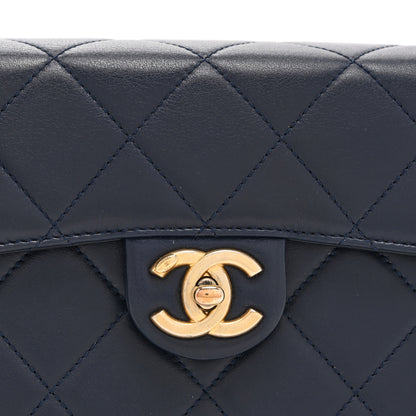 Chanel Calfskin Quilted Moon Messenger Navy 8 of 10