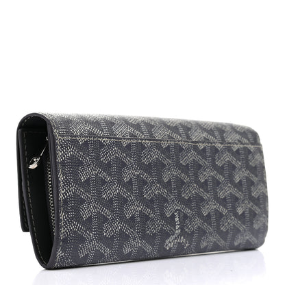 Goyard Goyardine Varenne Long Wallet Grey 3 of 7