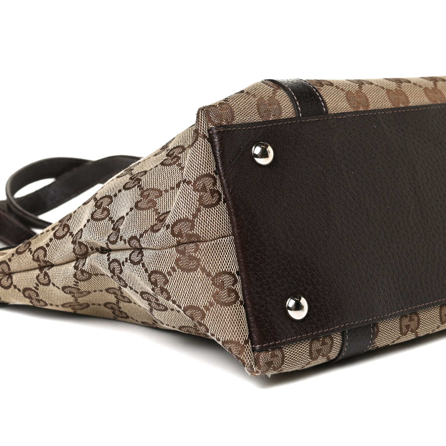 Monogram Medium Abbey Tote Dark Brown