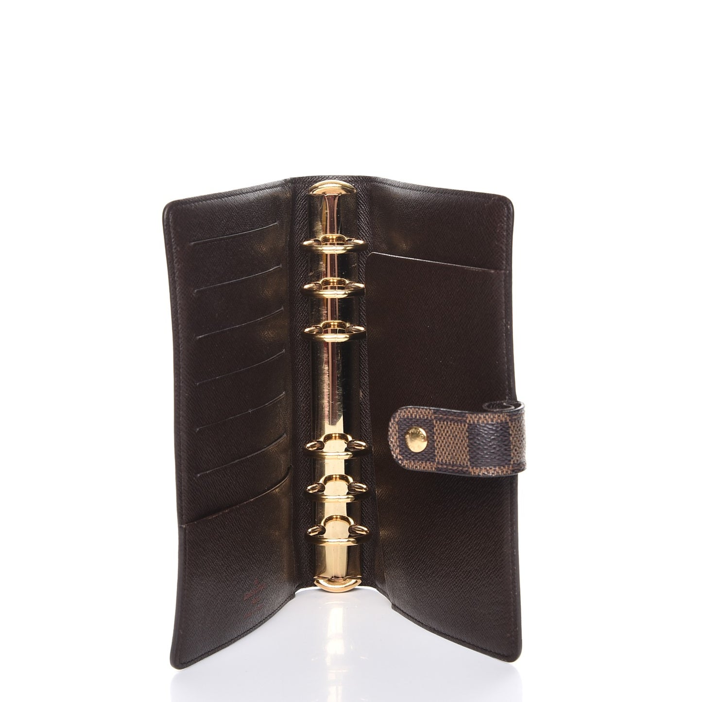 Damier Ebene Medium Ring Agenda Cover