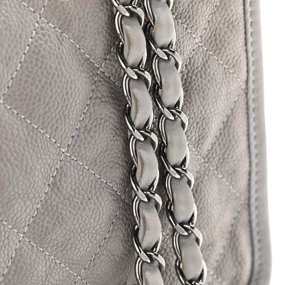 Chanel Caviar Quilted Medium French Riviera Flap Light Grey 15 of 18