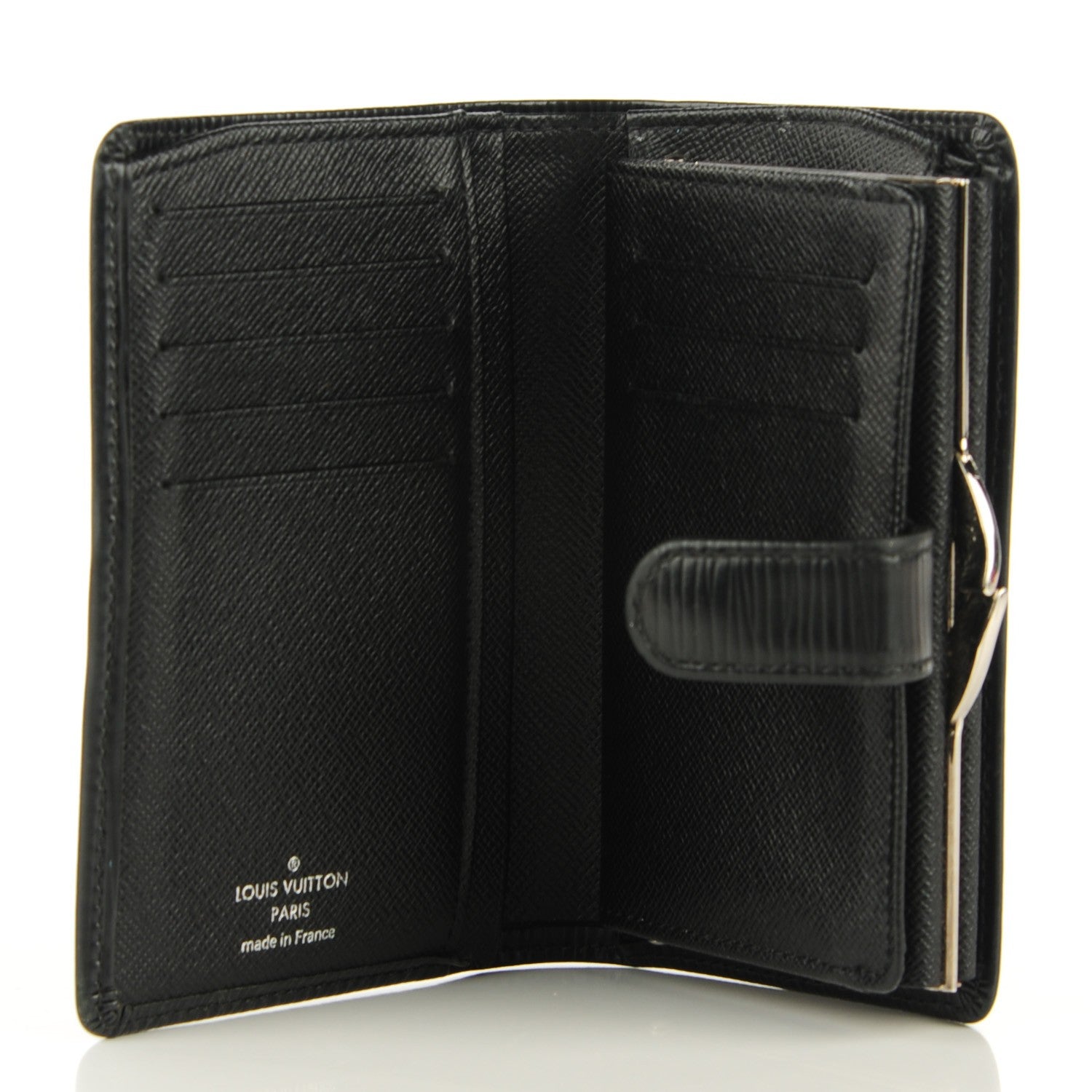 Louis Vuitton Epi French Purse Wallet Black 5 of 8