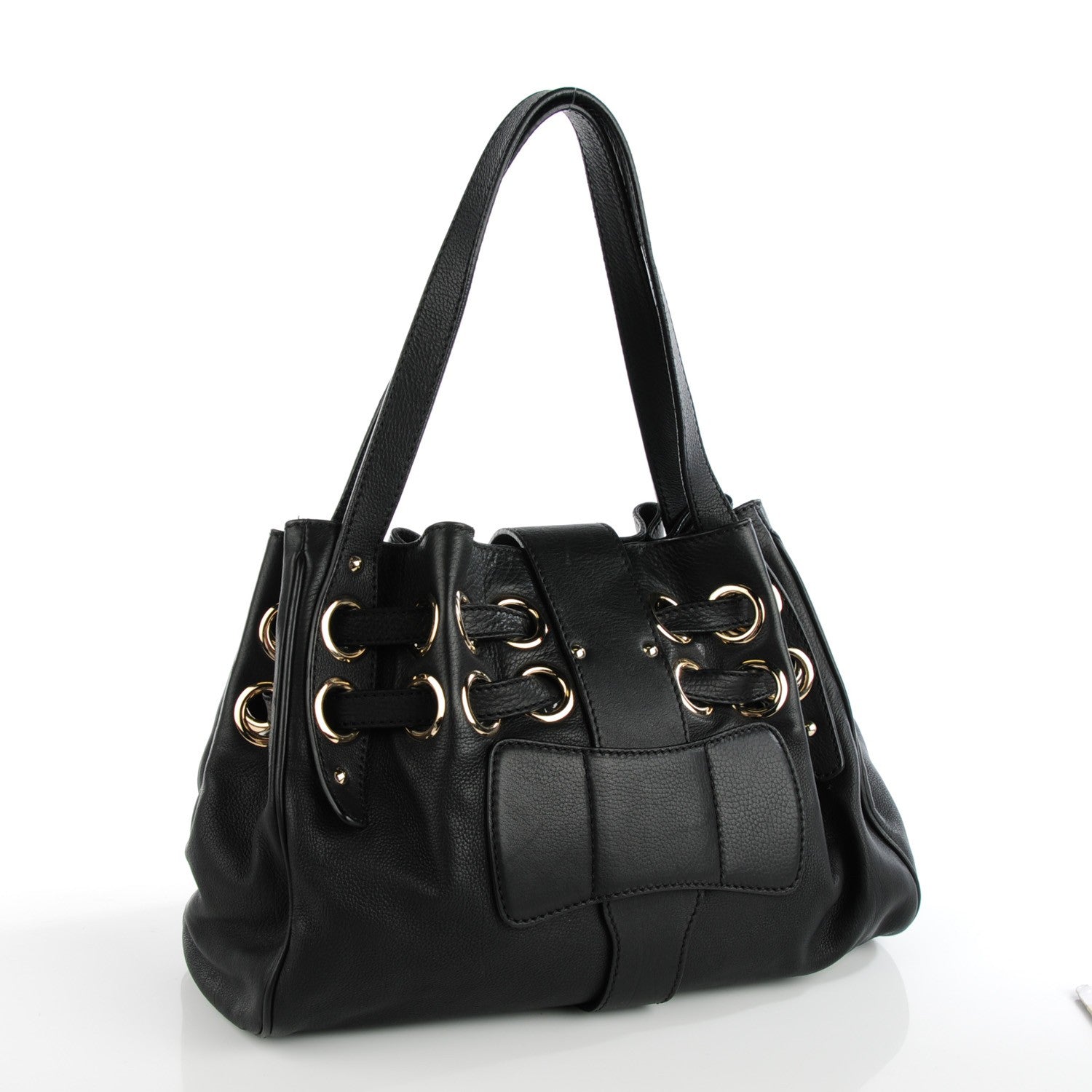 Jimmy Choo Calfskin Riki Black 3 of 6