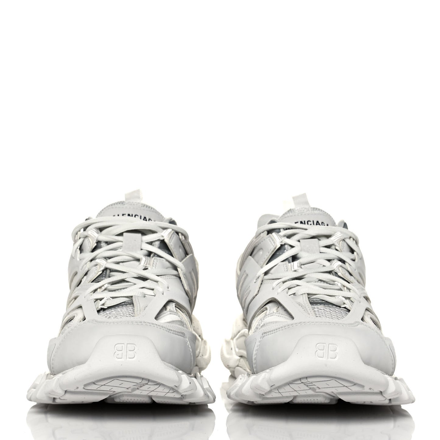 Rubber Mesh Fabric Monocolor Recycled Sole Womens Track Sneakers 40 White