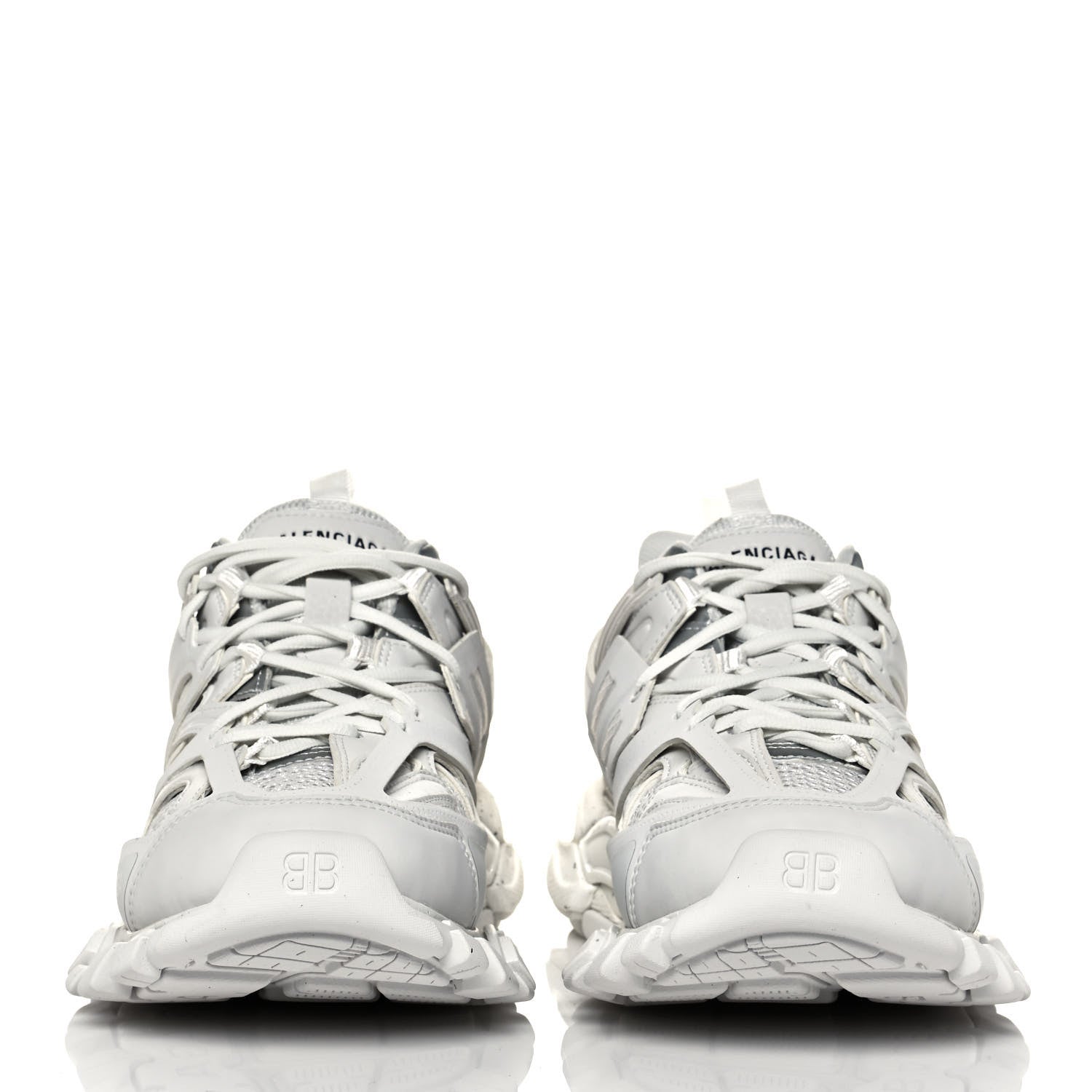 Balenciaga Rubber Mesh Fabric Monocolor Recycled Sole Womens Track Sneakers 40 White 2 of 9