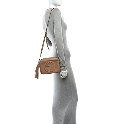 Gucci Pebbled Calfskin Small Soho Disco Bag Rose Beige 2 of 11