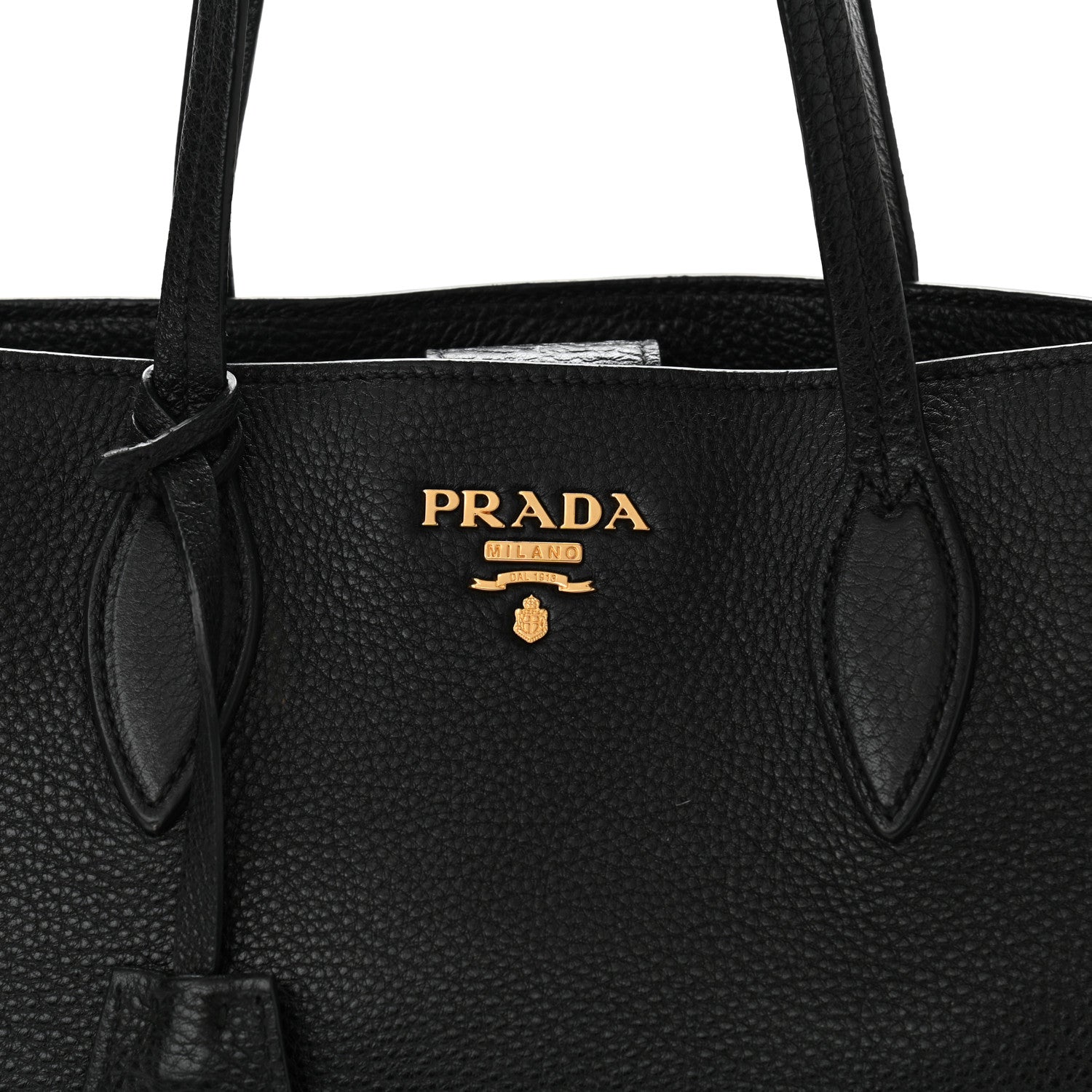 Prada Vitello Phenix Tote Black 7 of 12