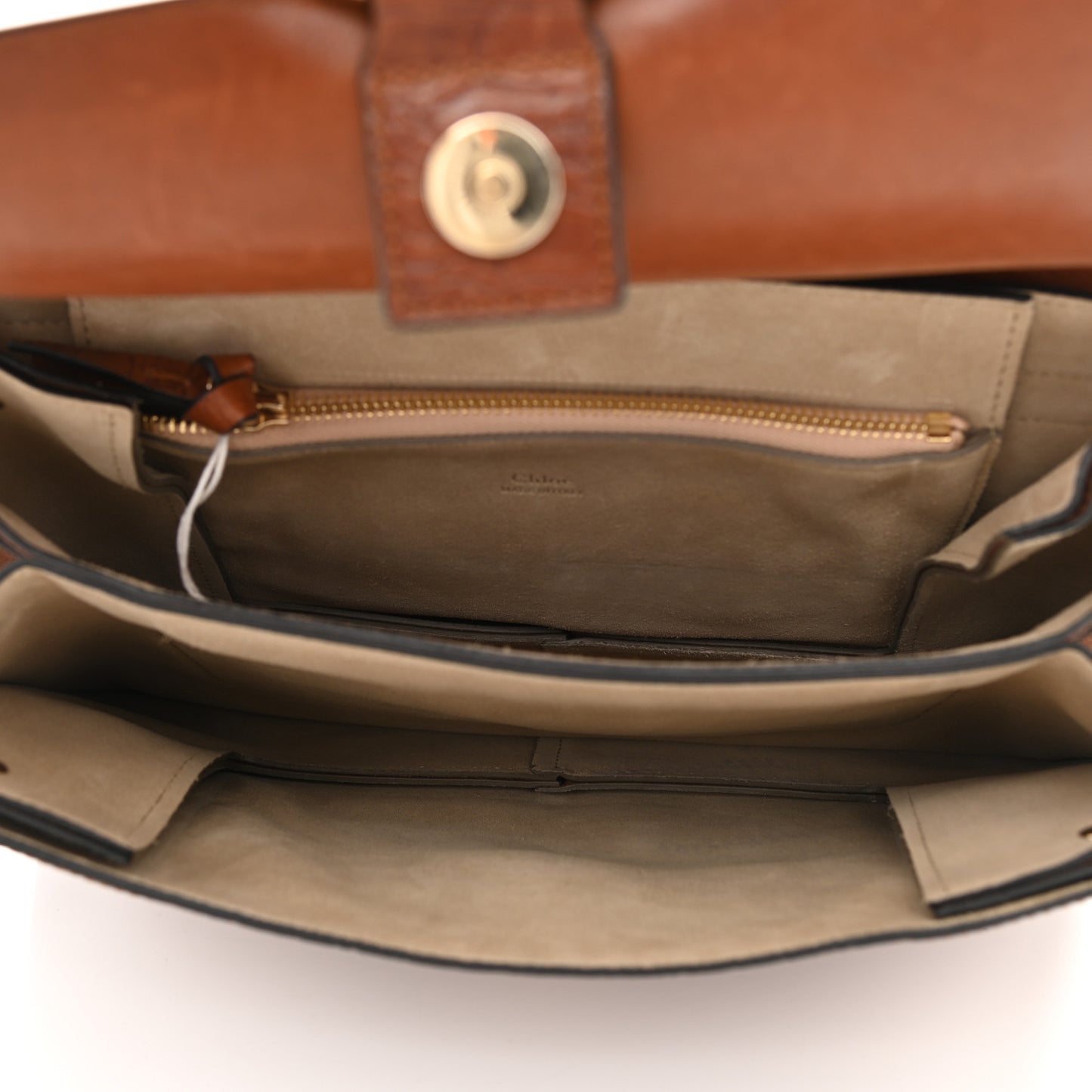Calfskin Crocodile Embossed Medium Faye Shoulder Bag Mahogany