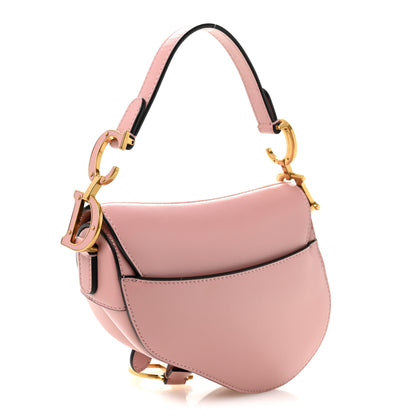 Christian Dior Smooth Calfskin Mini Saddle Bag Antique Pink 3 of 10