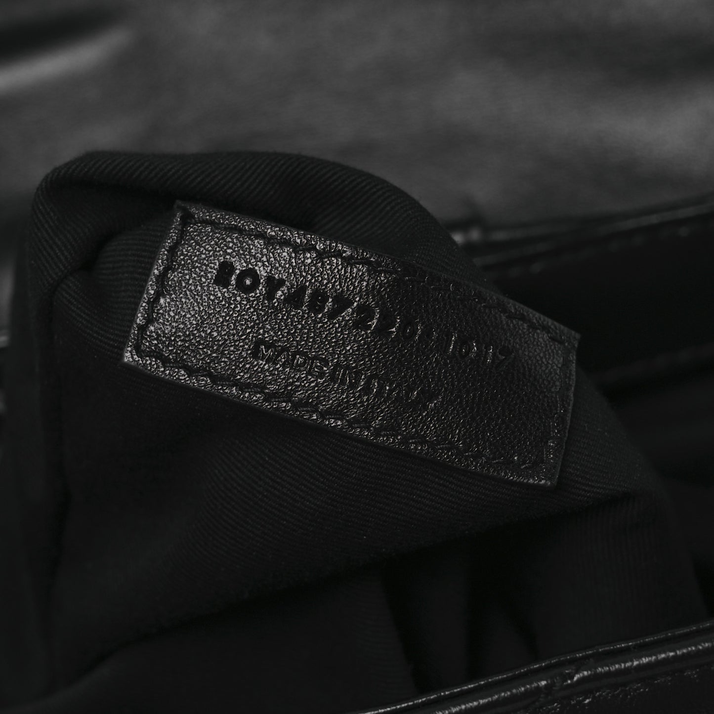 Calfskin Y Quilted Monogram Small Loulou Backpack Black