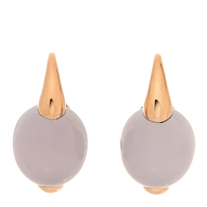 Pomellato 18K Rose Gold Moonstone M'Ama Non M'Ama Earrings 1 of 4