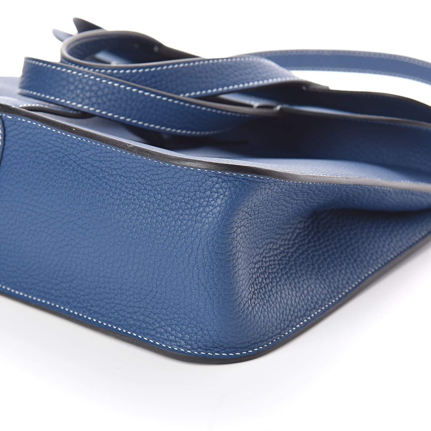Hermes Taurillon Clemence Halzan 31 GM Deep Bleu 9 of 9