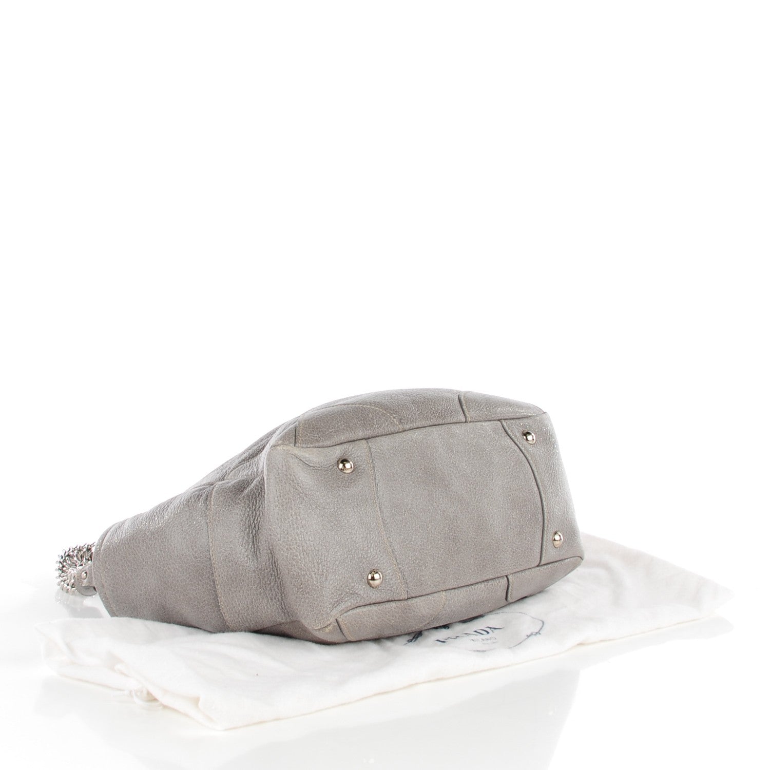 Prada Cervo Lux Chain Shoulder Bag Astro 4 of 8
