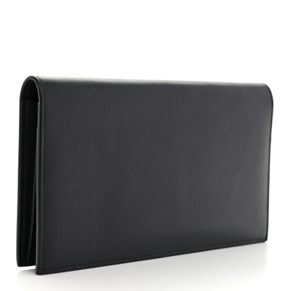 Hermes Swift MC2 Fleming Long Wallet Navy 3 of 9