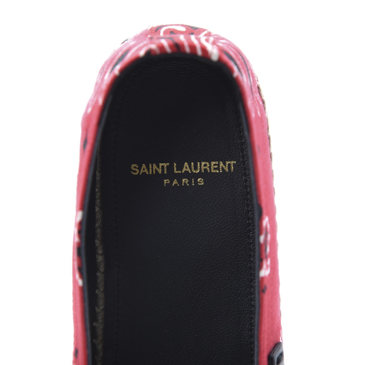 Bandana Print Canvas Espadrilles 39 Red