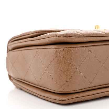 Chanel Caviar Quilted Coco First Flap Beige 9 of 11