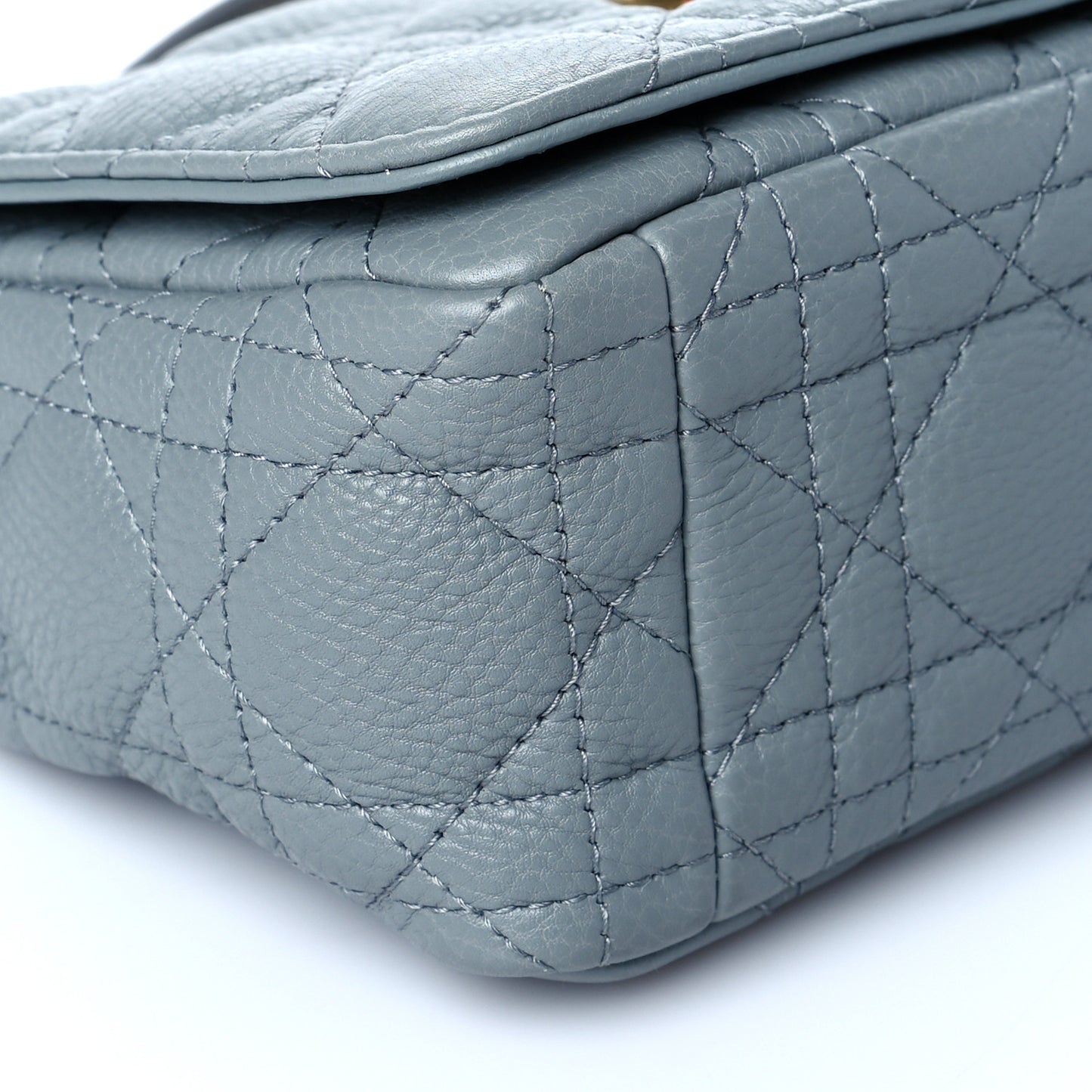 Calfskin Cannage Small Caro Bag Cloud Blue
