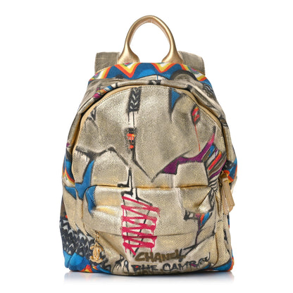 Chanel Graffiti Printed Canvas Street Spirit Backpack Multicolor 1 of 13