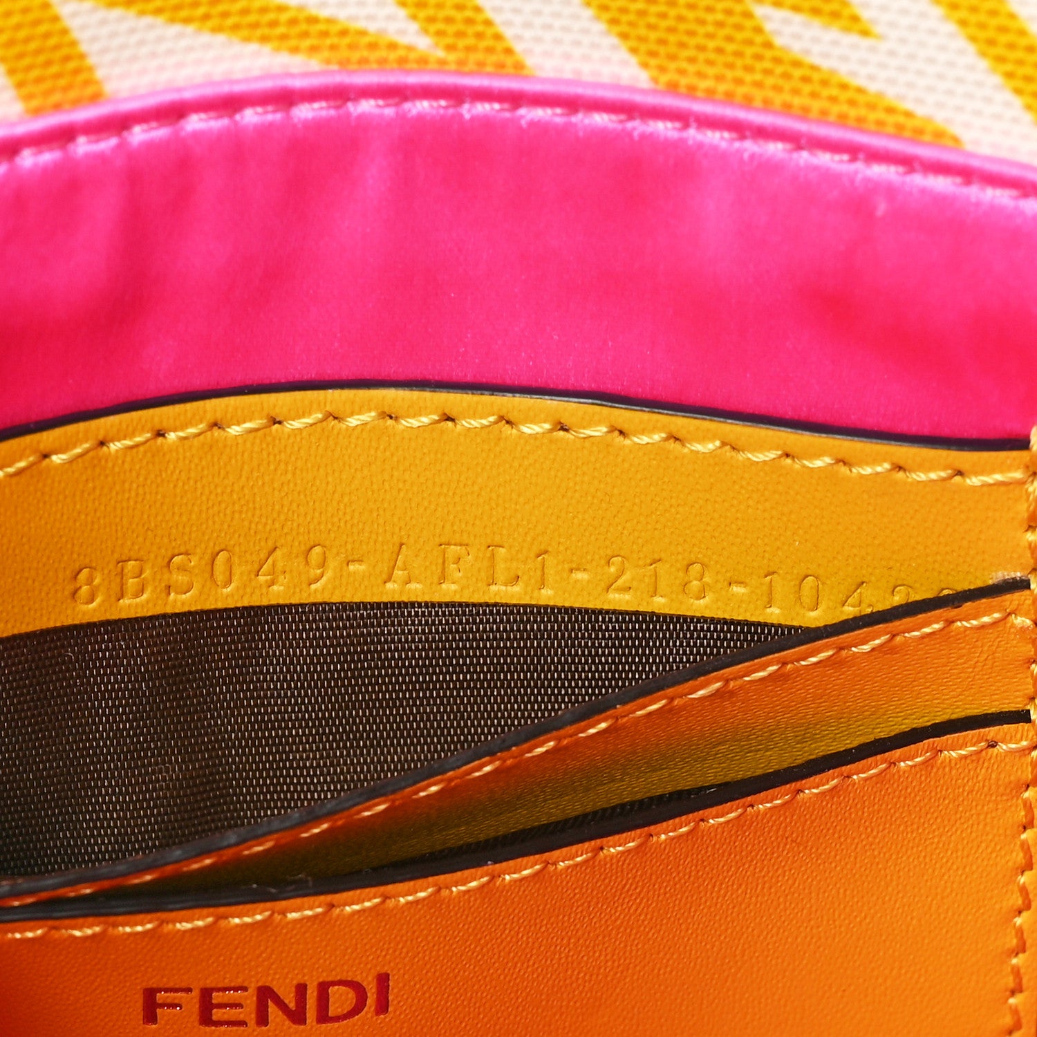 Fendi X SARAH COLEMAN Glazed Canvas Vitello King FF Vertigo Mini