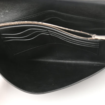 Celine Goatskin Folded Clutch With Strap Black 6 of 17