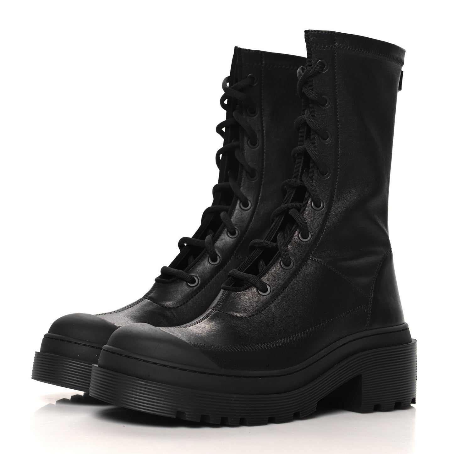 Nappa Stretch Dior Arcade Boots 37 Black