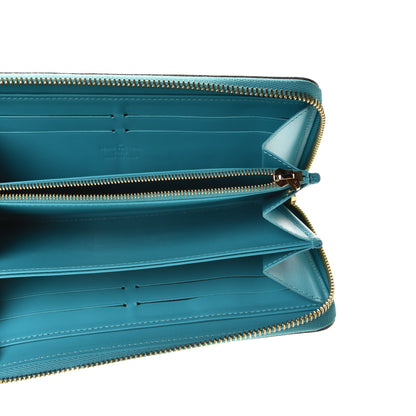 Louis Vuitton Vernis Zippy Wallet Turquoise 7 of 9