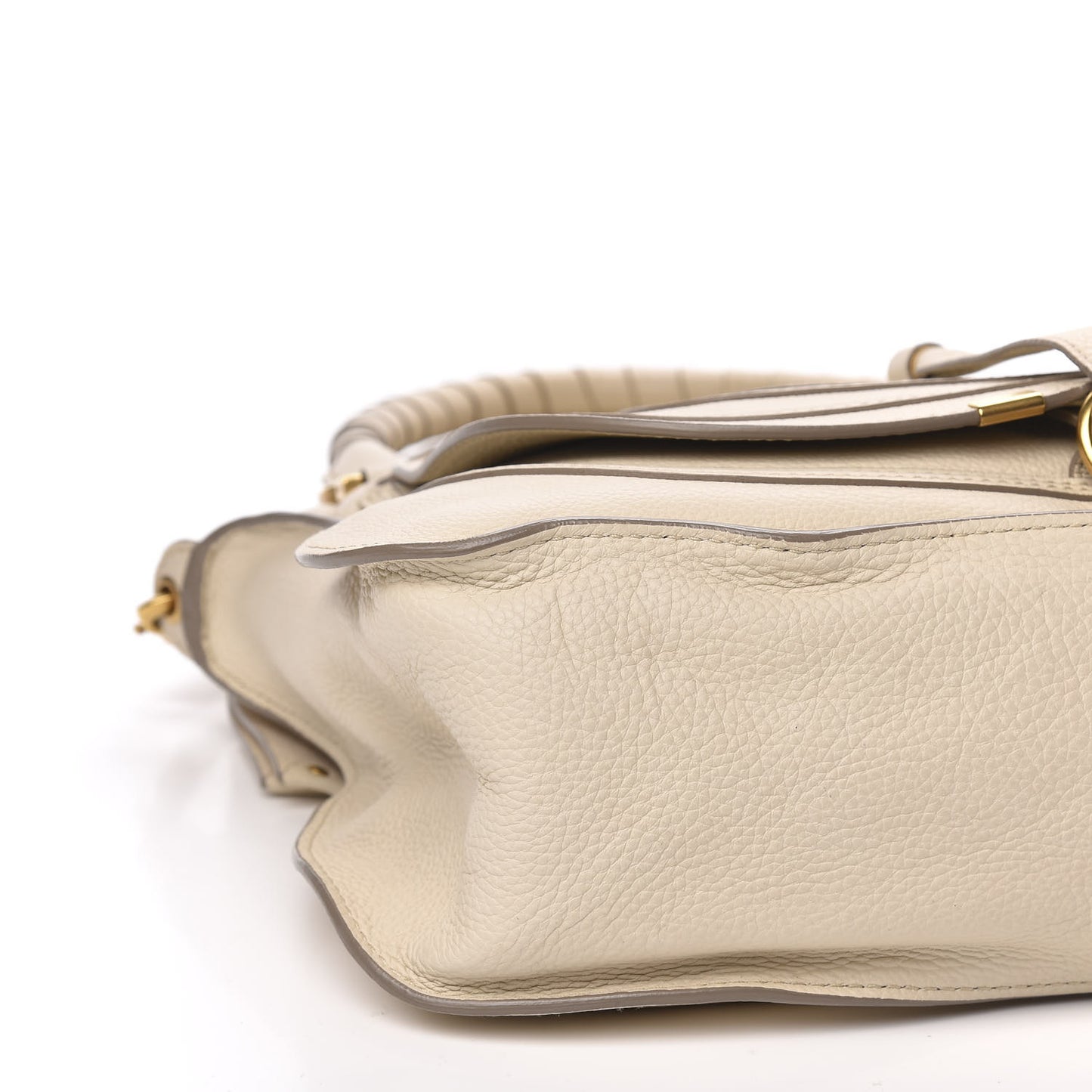 Calfskin Medium Marcie Satchel Cream