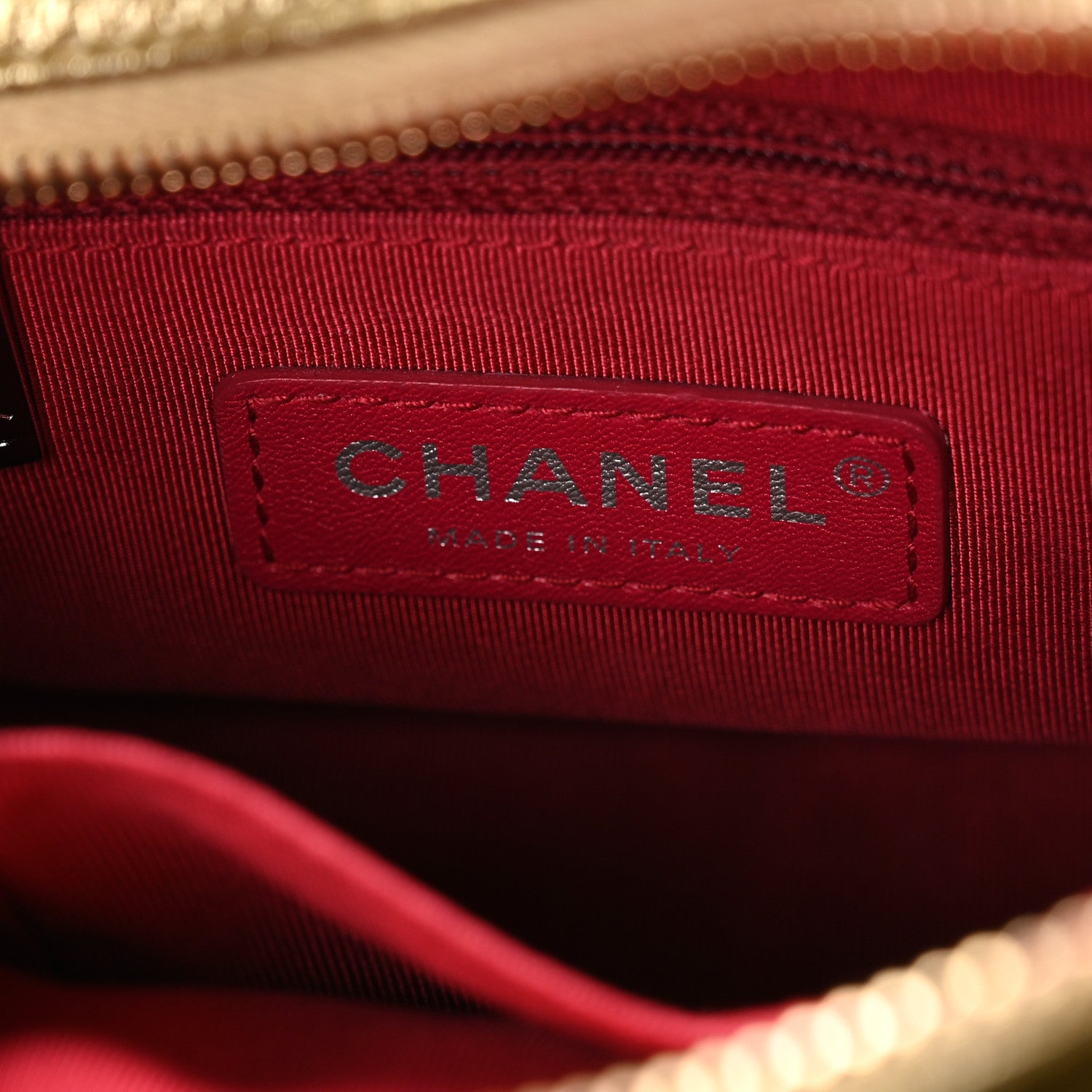 Chanel Metallic Aged Calfskin Quilted Small Gabrielle Hobo Gold 6 of 10