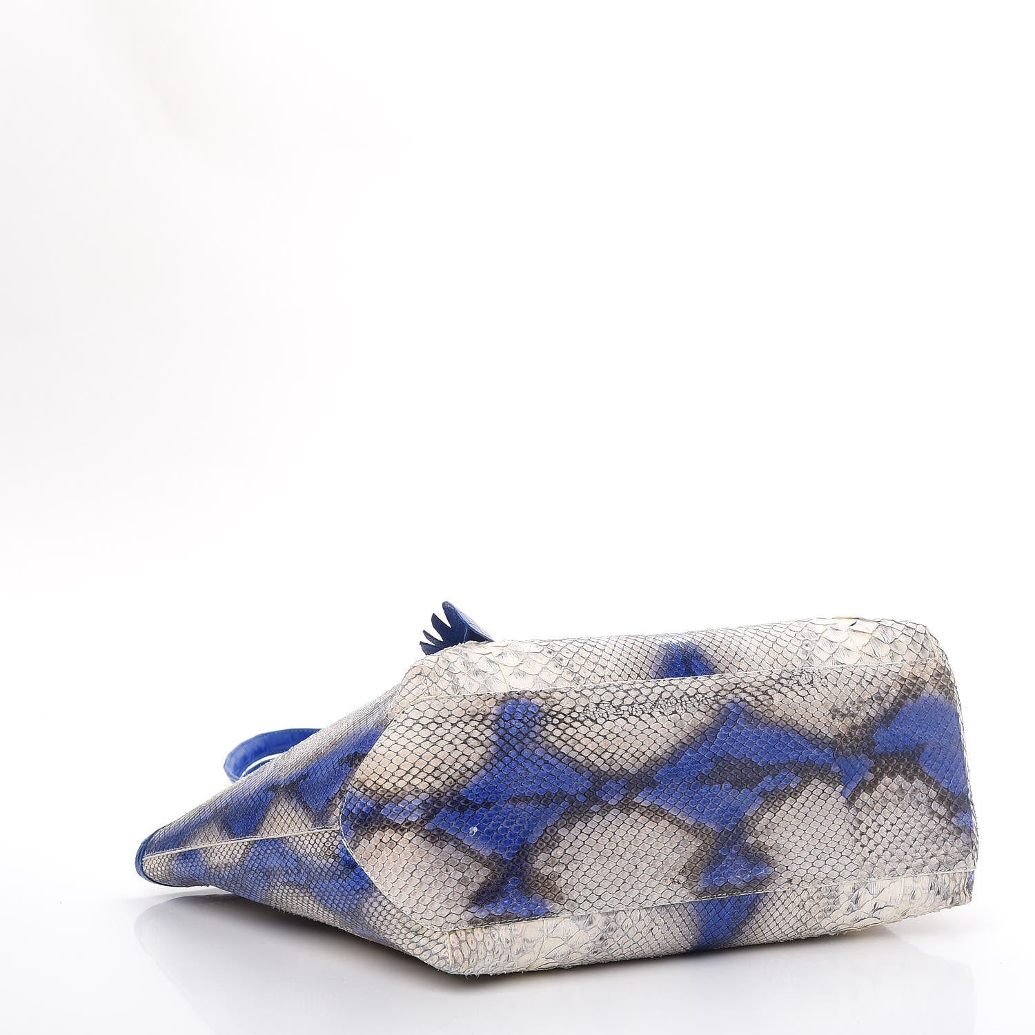 Nancy Gonzalez Python Crocodile Small Erica Shopper Tote Cobalt 5 of 15