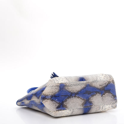 Nancy Gonzalez Python Crocodile Small Erica Shopper Tote Cobalt 5 of 15