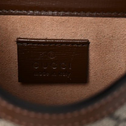 Gucci GG Supreme Monogram Mini Horsebit 1955 Crossbody Bag Beige Brown Sugar 6 of 18
