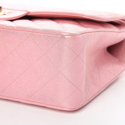Chanel Iridescent Caviar Quilted Jumbo Double Flap Rose Pink 9 of 11
