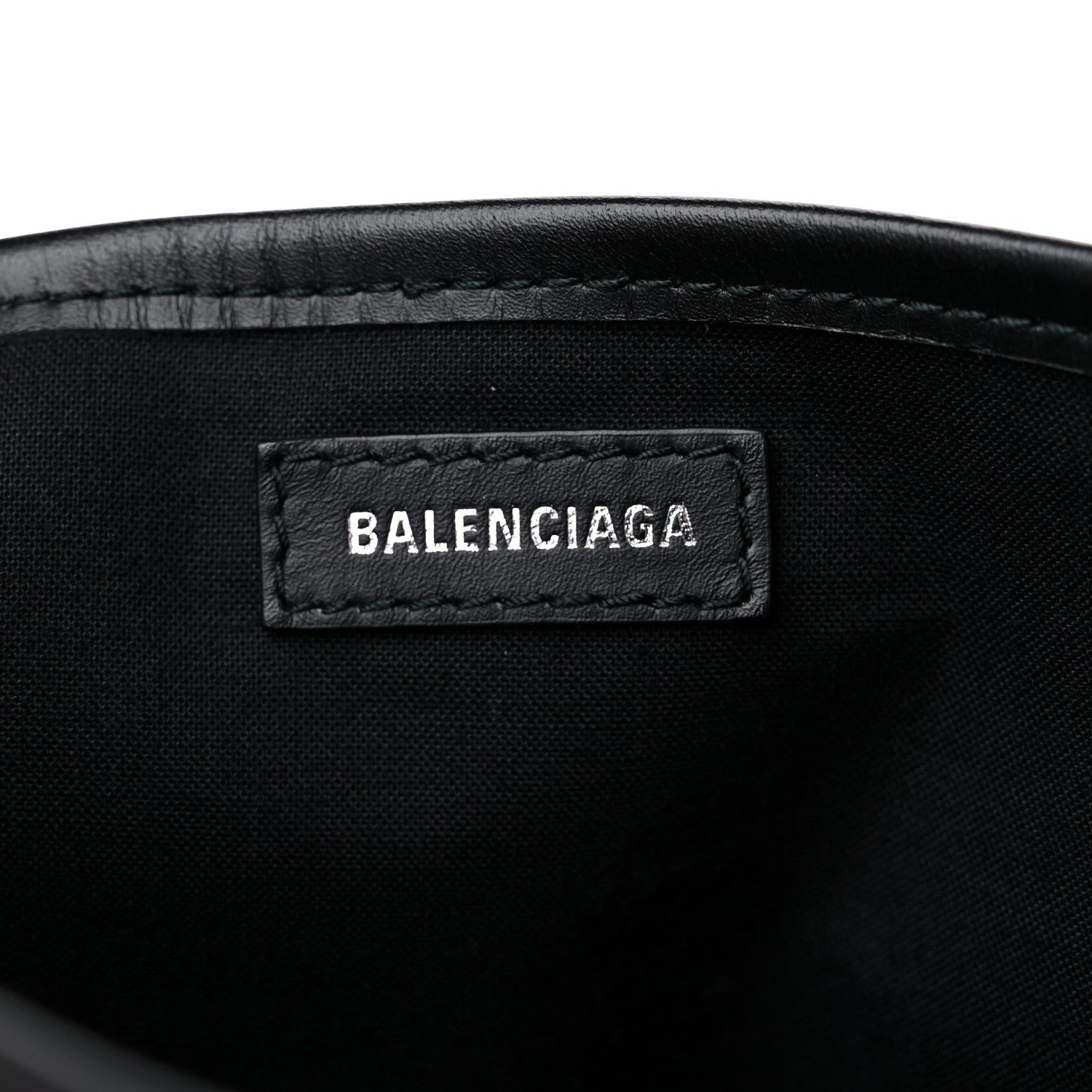 Balenciaga Cotton Canvas Calfskin Navy Cabas XS Natural Black 7 of 11