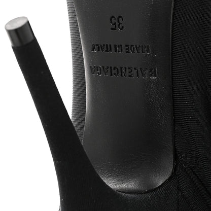 Balenciaga Stretch Cupro Nylon Jersey Knife Knot 110mm Pumps 35 Black 8 of 9