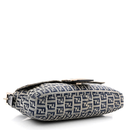Fendi Zucchino Baguette Navy 4 of 14