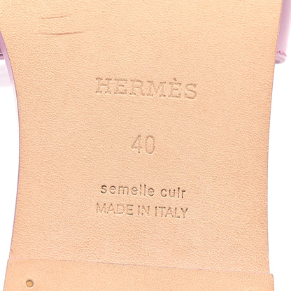 Hermes Calfskin Oran Sandals 40 Bruyère 8 of 9