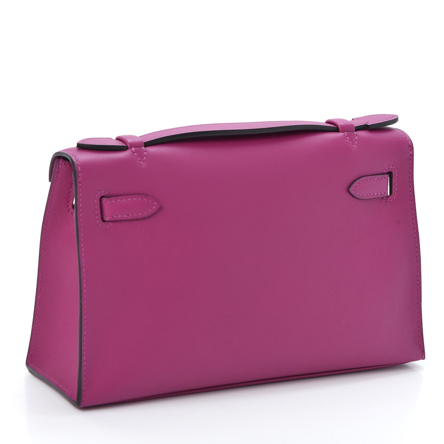 Hermes Swift Kelly Pochette Clutch Rose Pourpre 2 of 10