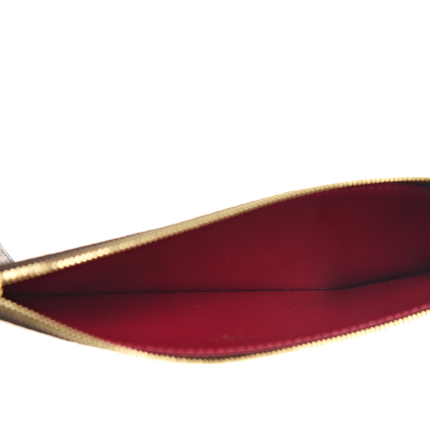Monogram Felicie Chain Wallet Zippered Insert Fuchsia
