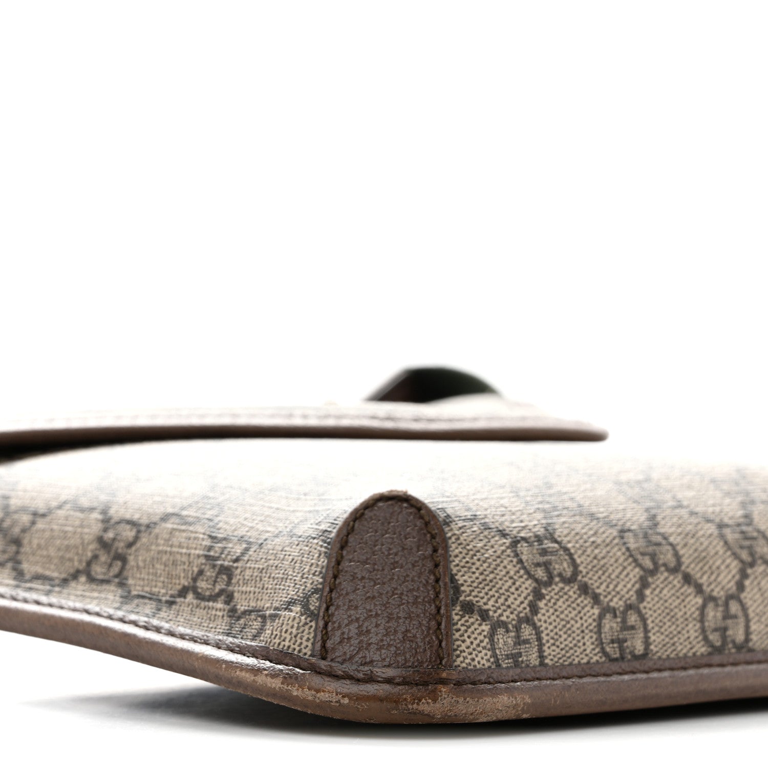 Gucci GG Supreme Monogram Web Medium Neo Vintage Flap Messenger Bag Beige New Acero 9 of 13