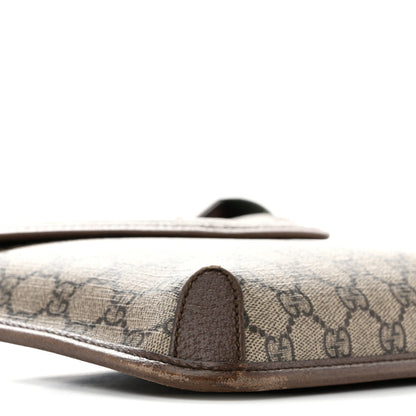 Gucci GG Supreme Monogram Web Medium Neo Vintage Flap Messenger Bag Beige New Acero 9 of 13