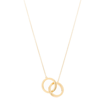 Tiffany 18K Yellow Gold 1837 Interlocking Circles Pendant Necklace 1 of 6