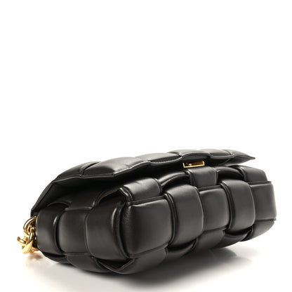 Bottega Veneta Lambskin Maxi Intreccio Padded Chain Cassette Crossbody Bag Black 4 of 8