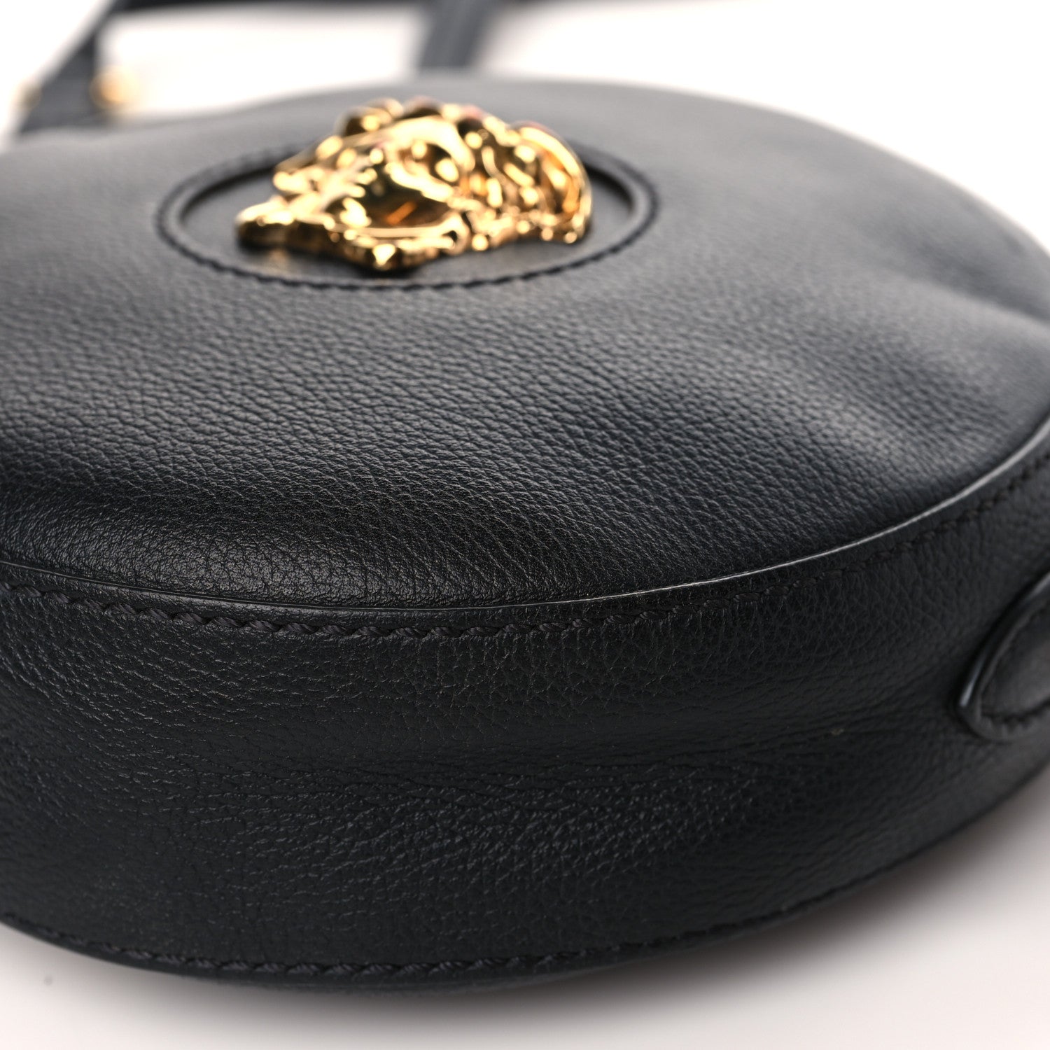 Versace Calfskin La Medusa Round Camera Bag Black 8 of 8